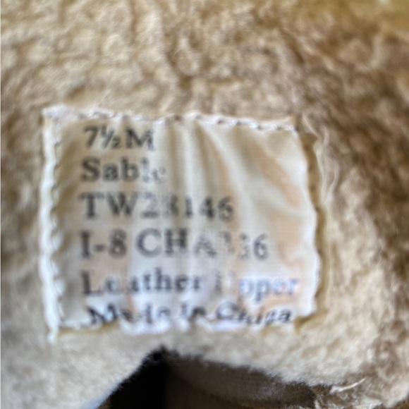 Vintage Tommy Hilfiger lace up side stripe leather boots in sable - Picture 5 of 7